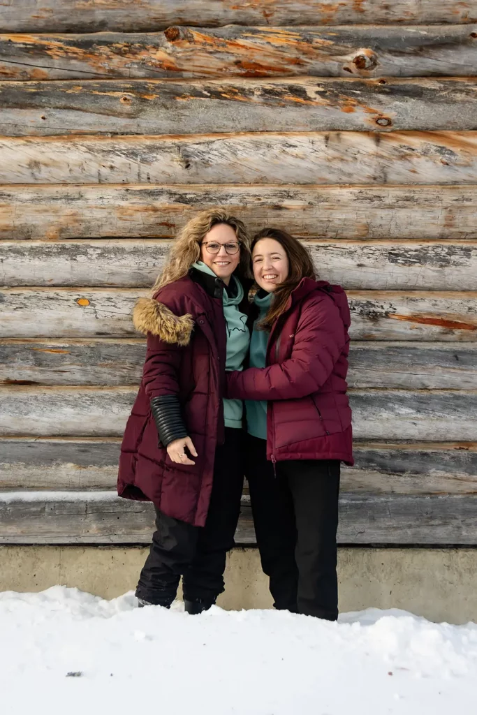 Voyage meilleures amies Laponie Luosto seance souvenir