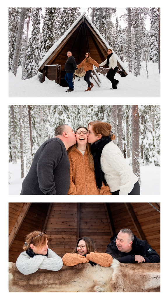 seance photo famille en Laponie